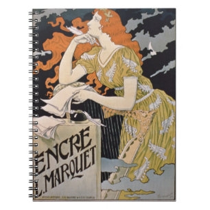 Poster advertising 'L. Marquet Ink, The Best Of Al Notebook