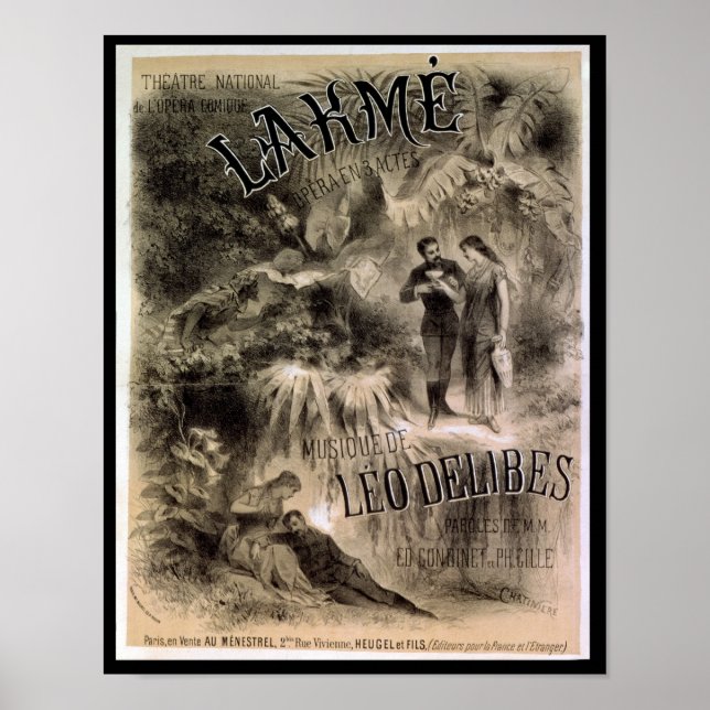 Poster advertising 'Lakme' (Front)