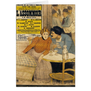 Poster advertising L'Assommoir by M.M.W.