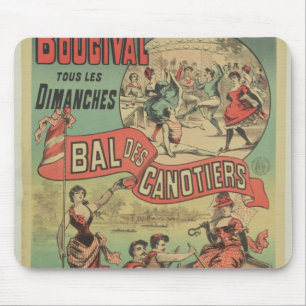 Poster advertising 'Le Bal des Canotiers' Mouse Mat