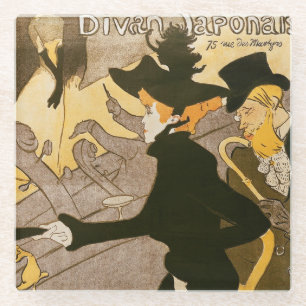 Poster advertising 'Le Divan Japonais', 1892 Glass Coaster