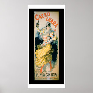 Poster advertising 'Lhara Creme de Cacao', Digon (