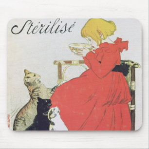 Poster advertising Pure Sterilised Milk Mouse Mat