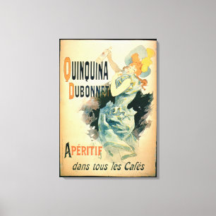 Poster advertising 'Quinquina' by Dubonnet (colour Canvas Print