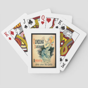 Poster advertising 'Quinquina' by Dubonnet (colour Playing Cards