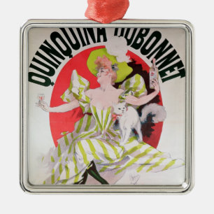 Poster advertising Quinquina Dubonnet' Metal Tree Decoration