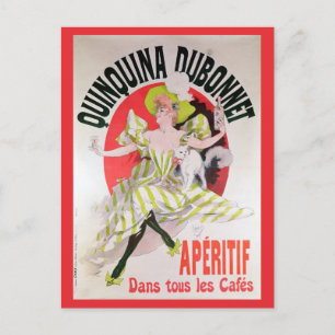 Poster advertising Quinquina Dubonnet' Postcard