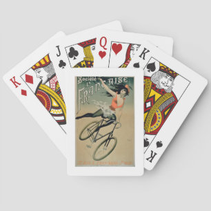 Poster advertising 'Societe La Francaise', Paris ( Playing Cards