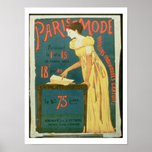 Poster advertising subscriptions to 'Paris Mode' M
