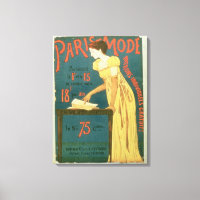 Poster advertising subscriptions to 'Paris Mode' M