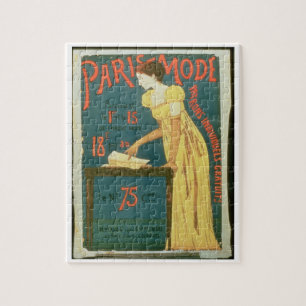 Poster advertising subscriptions to 'Paris Mode' M Jigsaw Puzzle