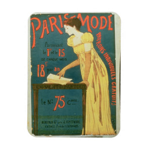 Poster advertising subscriptions to 'Paris Mode' M Magnet