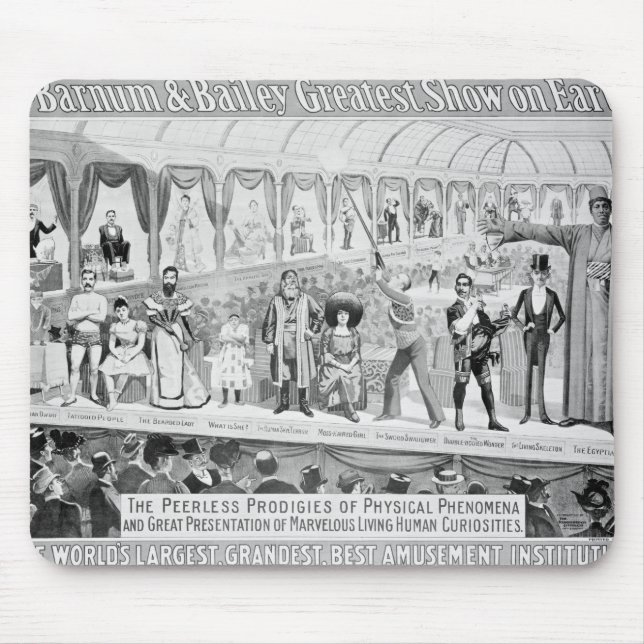 Poster advertising, 'The Barnum and Bailey Mouse Mat (Front)