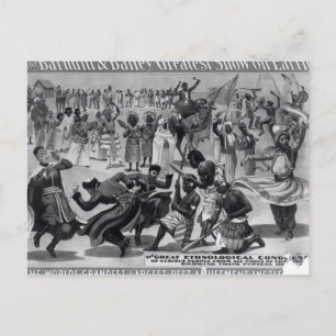 Poster advertising, 'The Barnum and Bailey Postcard