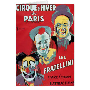 Poster advertising the 'Cirque d'Hiver de Paris'