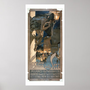 Poster advertising the 'Corriere della Sera', prin