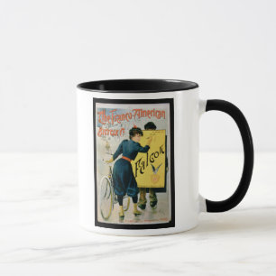 Poster advertising 'The Franco-American Bicycle Co Mug
