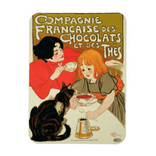 Poster Advertising the French Company of Chocolate Magnet