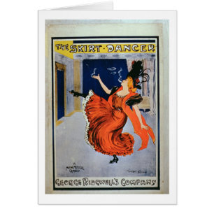 Poster advertising 'The Skirt Dancer', performed b