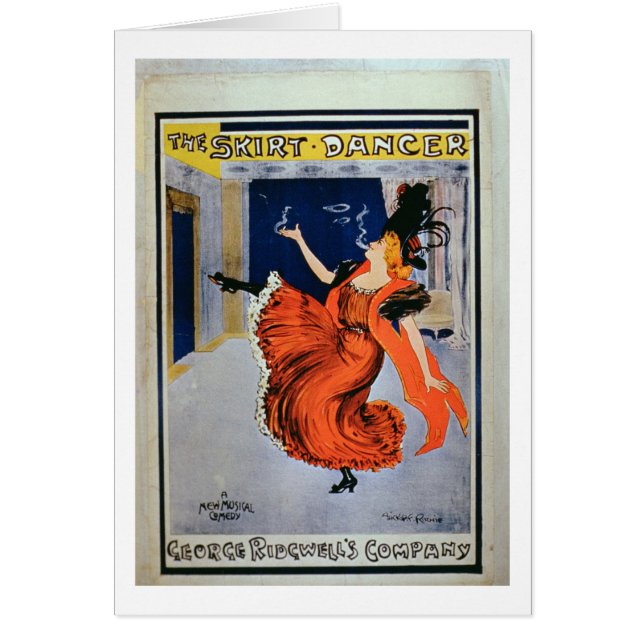 Poster advertising 'The Skirt Dancer', performed b (Front)