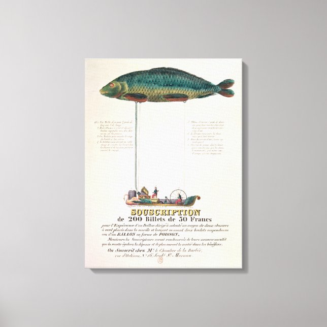 Poster advertising the subscription canvas print (Front)