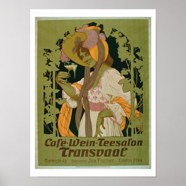 Poster advertising 'Transvaal' a Coffee, Wine and (Front)