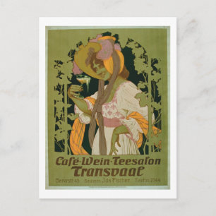 Poster advertising 'Transvaal' a Coffee, Wine and Postcard