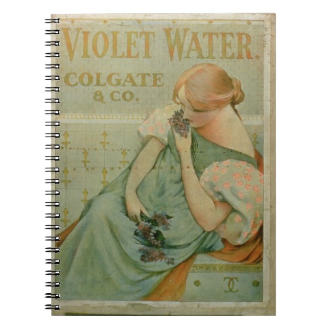 Poster advertising 'Violet Water', by Colgate & Co Notebook (Front)