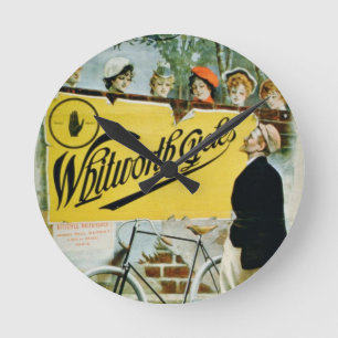 Poster advertising 'Whitworth Cycles', Paris (colo Round Clock