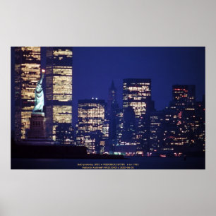 Poster / An evening view of the New York skyline