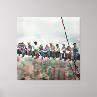 Poster Anaglyph 3D- Lunch atop Skyscraper New York