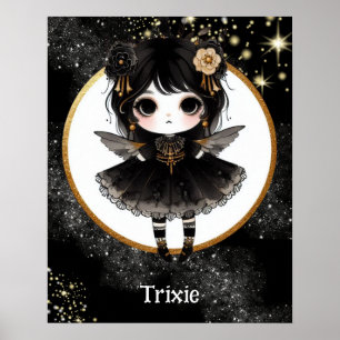 POSTER   Anime Girls Goth Cute Custom Kawaii