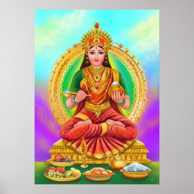 Poster Annapoorna goddess (Front)