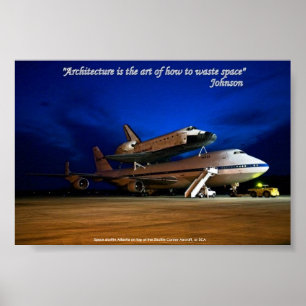 Poster, "Architecture is the art...waste space" Poster