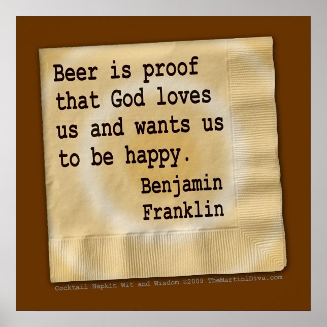 Poster, Art - Beer Is Proof Poster (Front)