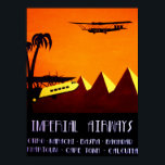Poster - Art Deco Imperial Airways<br><div class="desc">Imperial Airways Art Deco Wall Art.</div>
