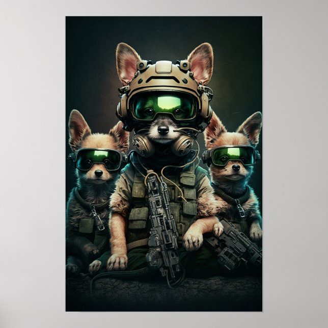 Poster Art Military Dogs (Front)