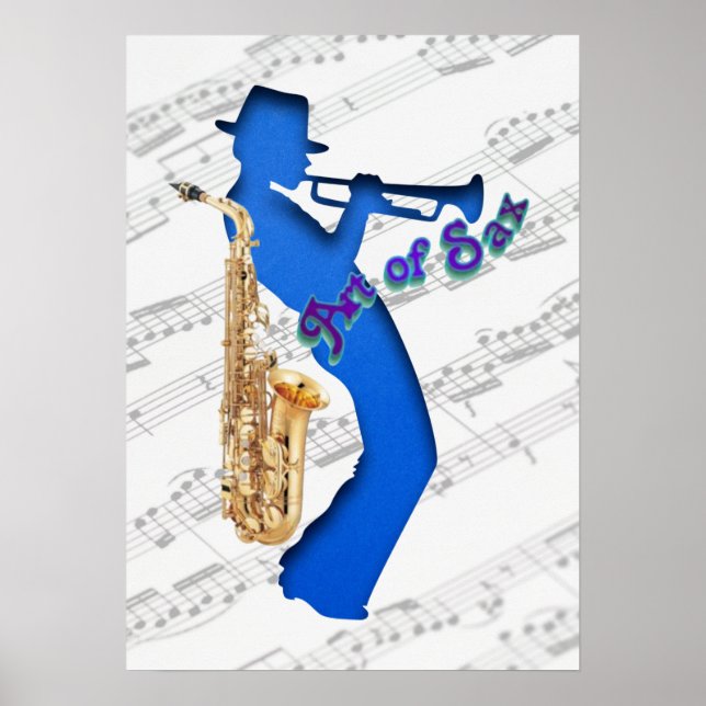 Poster Art of Sax Musician  (Front)