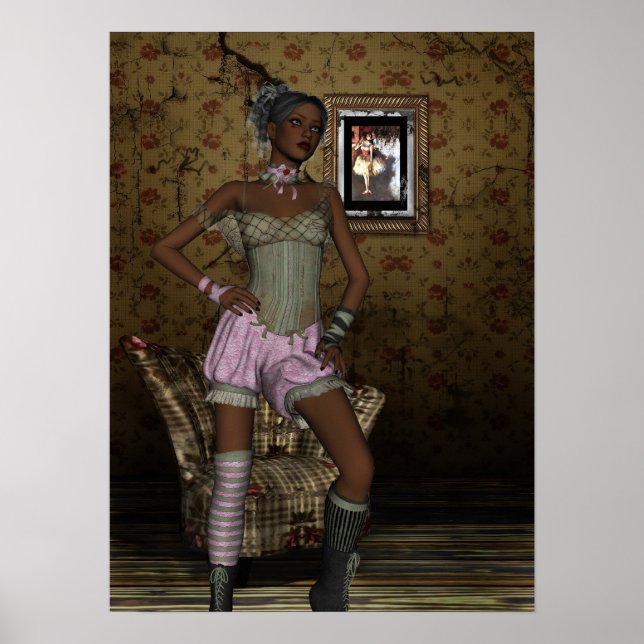 Poster Art Pin-up Girls Vintage Girl 2 (Front)