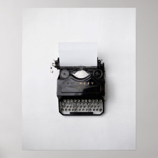 Poster Art, Vintage Typewriter, Art, Wall Art