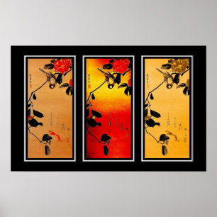 Poster Asian Vintage Art Utagawa Hiroshige Japan 3