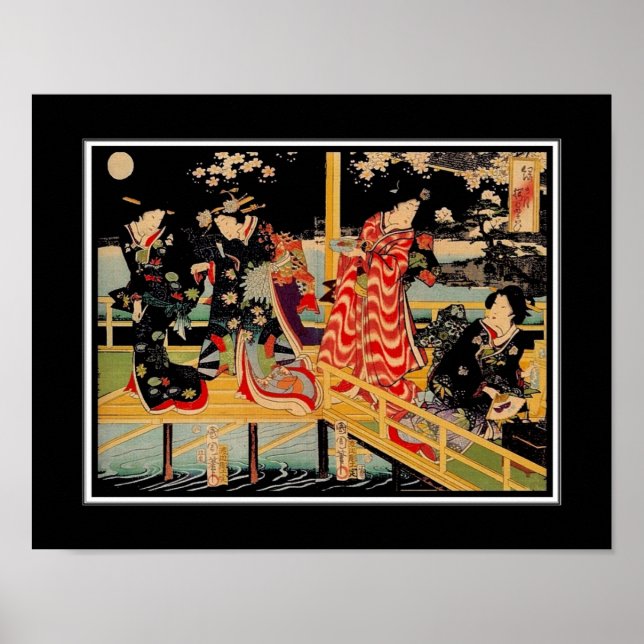 Poster Asian Vintage Art Utagawa Kunichika Japan 2 (Front)