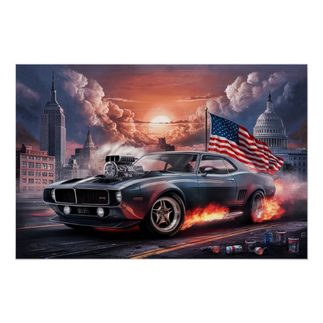 Poster Auto Drapeaux 06 (Front)