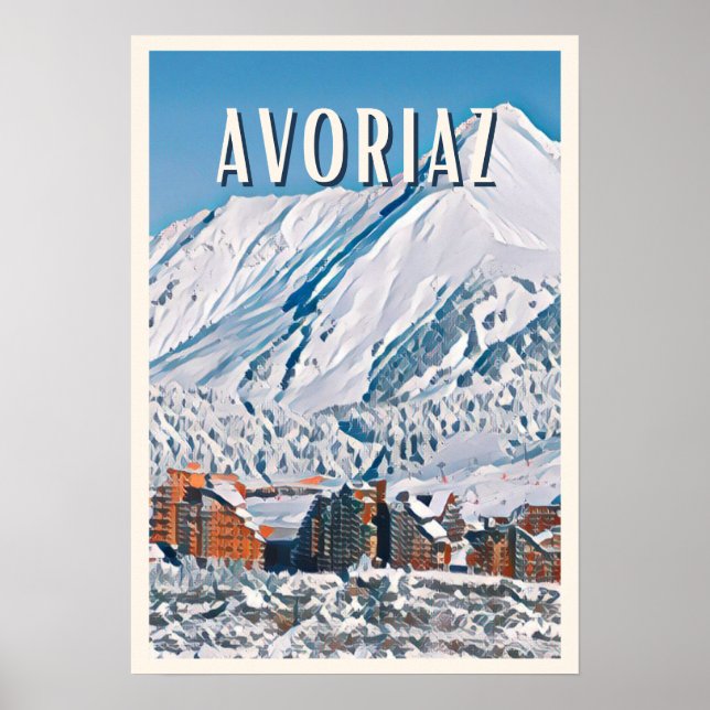Poster Avoriaz Ski Resort (Front)