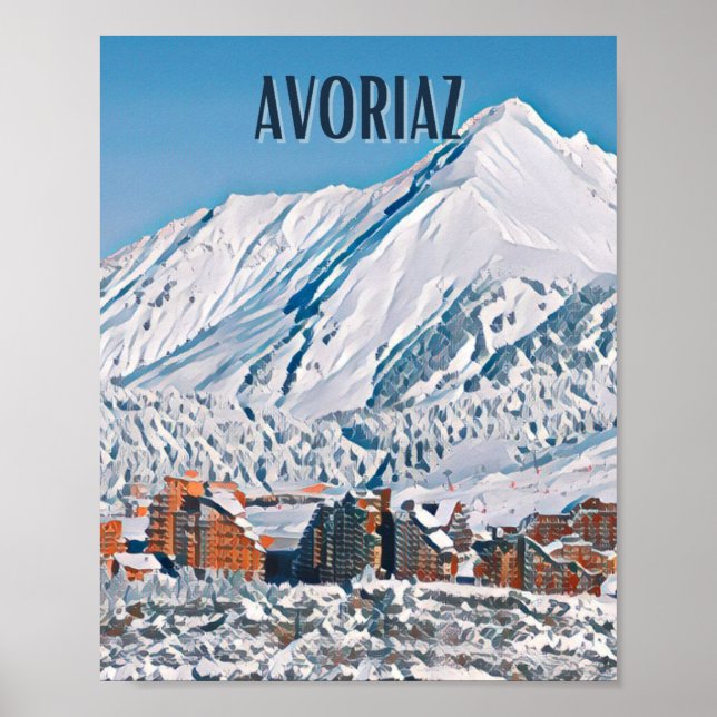 Poster Avoriaz Ski Resort (Front)