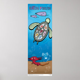 Poster - Axolotls Under the Sea - Buellton.Art 