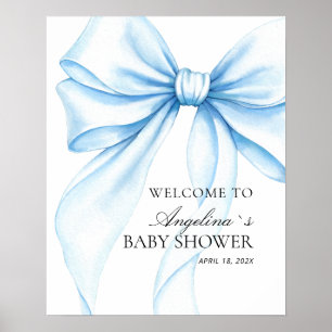 Poster Baby showerv delicate bow.