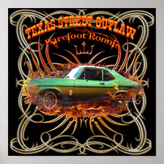 Poster "Barefoot Ronnie" 71 Green Yenko Nova