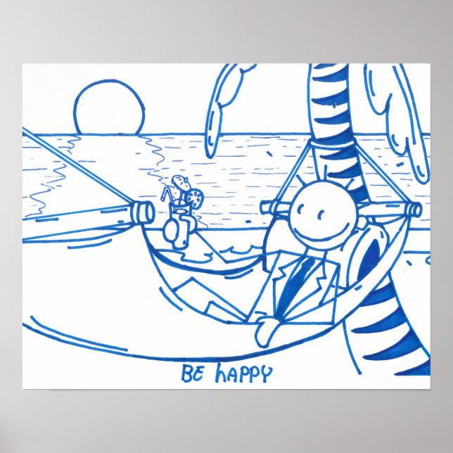 Poster be happy (Front)
