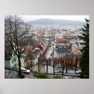 Poster, Bergen from Skansen Poster